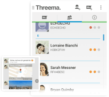 Threema zeigt sich ebei Android in einem neuen Layout