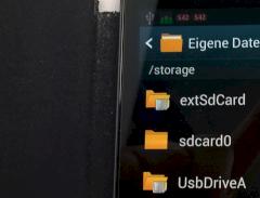 Neues USB-Laufwerk im Android-Datei-Explorer