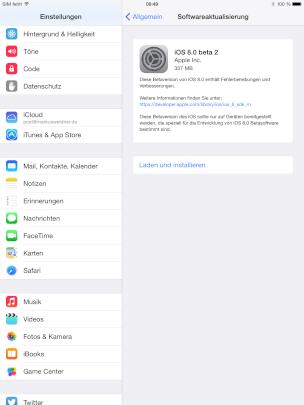 Neue Firmware fr iOS-Entwickler verfgbar