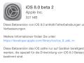iOS8 Beta 2 ist da