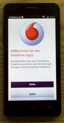 Vodafone-Apps werden vorinstalliert