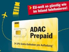 Bei ADAC Prepaid knnen nun auch Pakete fr die EU-Reise gebucht werden