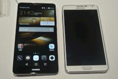 Huawei Ascend Mate 7 im Grenvergleich mit dem Galaxy Note 3