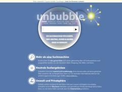 Suchmaschine Unbubble: Datenschutz & nach Kate­gorien sortierte Ergebnisse