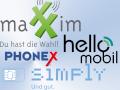 Logo Phonex / hellomobil / maXXim / simply