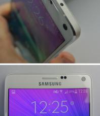 Unsaubere Verarbeitung  beim Galaxy Note 4: Spachtelschaden und Lcken zwischen Rahmen und Glas