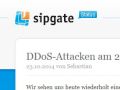 sipgate besttigt Strungen wegen einer DDOS-Attacke.