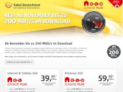 200 MBit/s: Die Details zum Kabel-Deutschland-Tarif