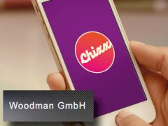 Logo chixx auf Smartphone