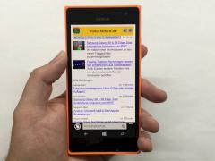 teltarif.de im Internet-Browser des Lumia 730