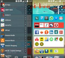 SF Launcher 2: App Drawer als Liste, App-Shortcuts auf dem Homescreen