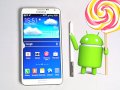 Samsung Galaxy Note 3 mit Android-Lollipop-Logo