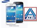 Samsung Galaxy S4 Mini und Aldi-Logo