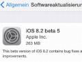 iOS 8.2 Beta 5 verffentlicht