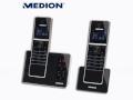 Modernes Festnetz-Telefon bei Aldi: Zwei Mobilteile, ECO-DECT und Anrufbeantworter