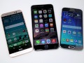 HTC One M9, Apple iPhone 6 Plus und Samsung Galaxy S6 im Vergleich