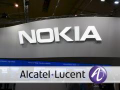 Logos von Nokia und Alcatel-Lucent