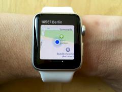 Apple Watch: Die Karten-App zeigt den aktuellen Standort an.