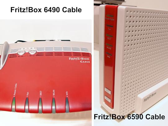 FRITZ!BOX 6490 Cable und 6590 Cable im Vergleich