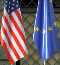 Flaggen USA/EU