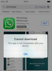 WhatsApp lsst sich nicht aus dem AppStore laden