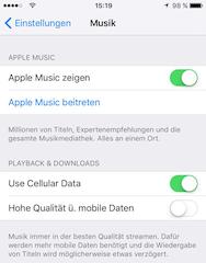 Bessere Steuerungsmglichkeiten fr den Internet-Zugang bei Apple Music