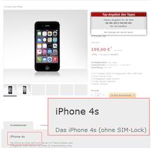 Tchibo bietet Apple iPhone 4S ohne SIM-Lock an
