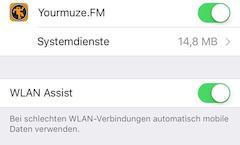 Neue WLAN-Assist-Funktion