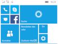 Screenshot zeigt die neuen Apps auf der Windows-10-Mobile-Kacheloberflche