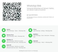 WhatsApp-Web-Startseite am PC