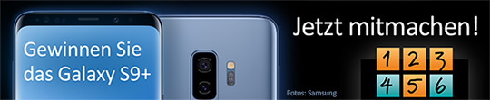 Samsung Galaxy S9 Plus-Gewinnspiel