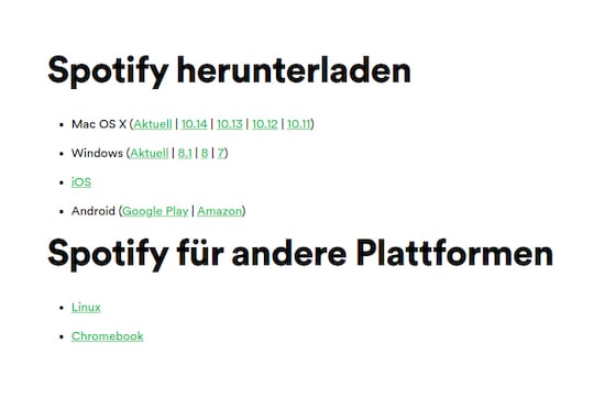 Spotify Desktop-Version