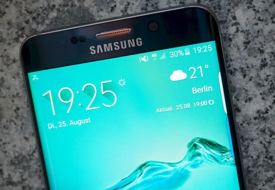 Samsung Galaxy S6 Edge+: Reiter an der Seite informieren ber verpasste Anrufe und ffnen das Seitendisplay 