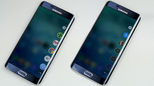 Samsung Galaxy S6 Edge+: App-Ansicht und VIP-Ansicht des Seitendisplays