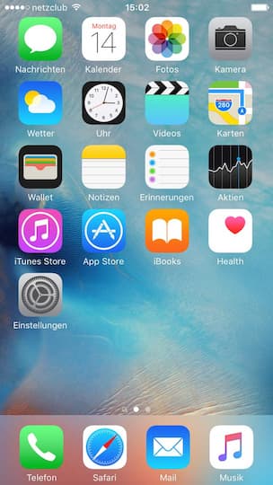 iOS 9 auf dem iPhone 6
