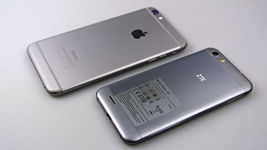 Apple iPhone 6 Plus und ZTE Blade V6