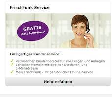 Screenshot Webseite von Frischfunk