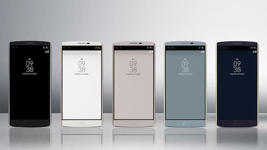 Die verschiedenen Farbvarianten des LG V10