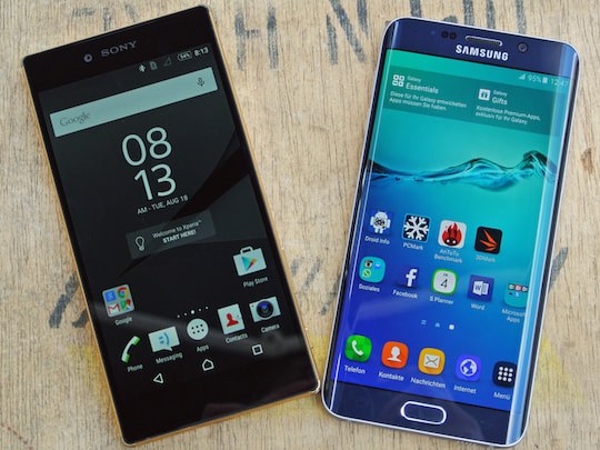 Sony Xperia Z5 Premium und Samsung Galaxy S6 Edge+ im Vergleich
