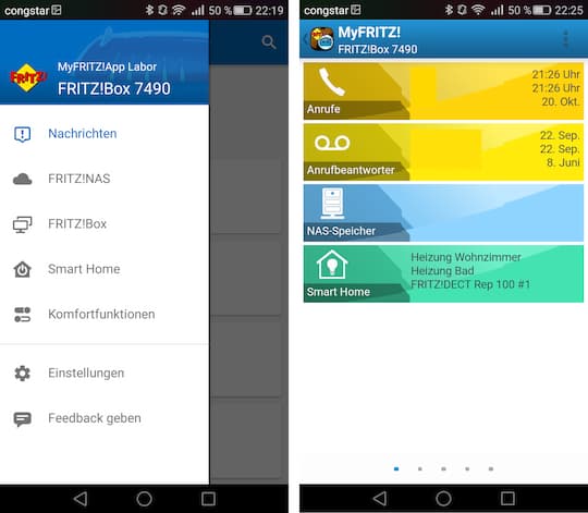 MyFRITZ!App Beta in Bildern: FRITZ!Box-Zugriff von unterwegs
