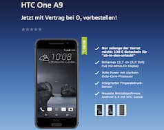 HTC One A9 im Online-Shop von o2
