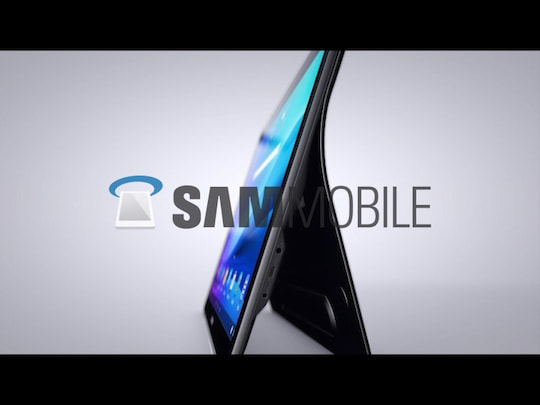 Seitenansicht des Samsung Galaxy View mit Anschlssen