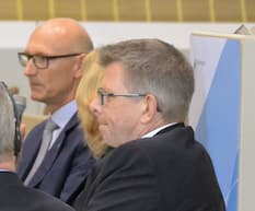Thorsten Dirks (rechts) und Tim Httges schienen einer Meinung zu sein