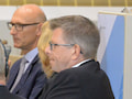 Thorsten Dirks (rechts) und Tim Httges schienen einer Meinung zu sein