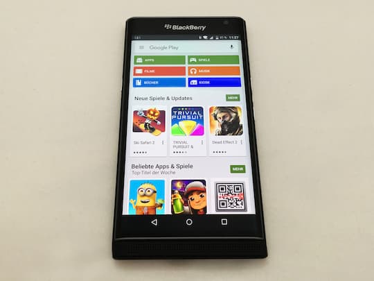 Google Play Store auf dem Blackberry Priv