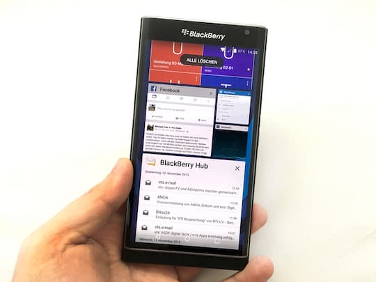 Multitasking-Men des neuen Blackberry-Flaggschiffs