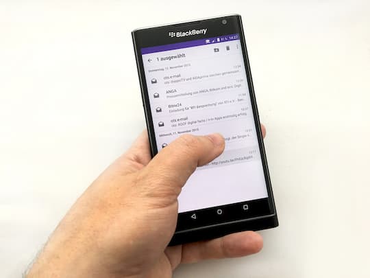Blackberry Hub auf dem Android-Smartphone