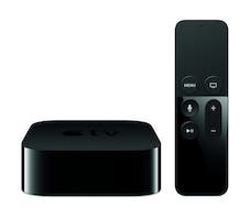 Apple-TV-Box mit Fernbedienung