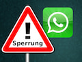 Zwangsweise Sperrung von WhatsApp