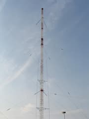 Die Antenne des Mittelwellensenders Heusweiler des Saarlndischen Rundfunks